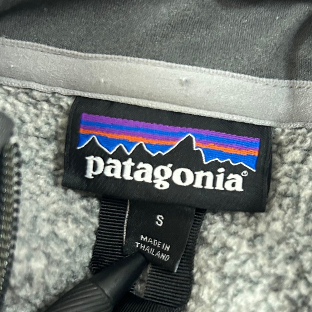 Patagonia Better Sweater Mens Small Grey Nickel 1/4 Zip Fleece Pullover Jacket - Picture 4 of 8